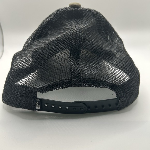 The North Face Trucker Hat Brown/Black Mesh Snapback OSFA P Logo - Picture 3 of 6